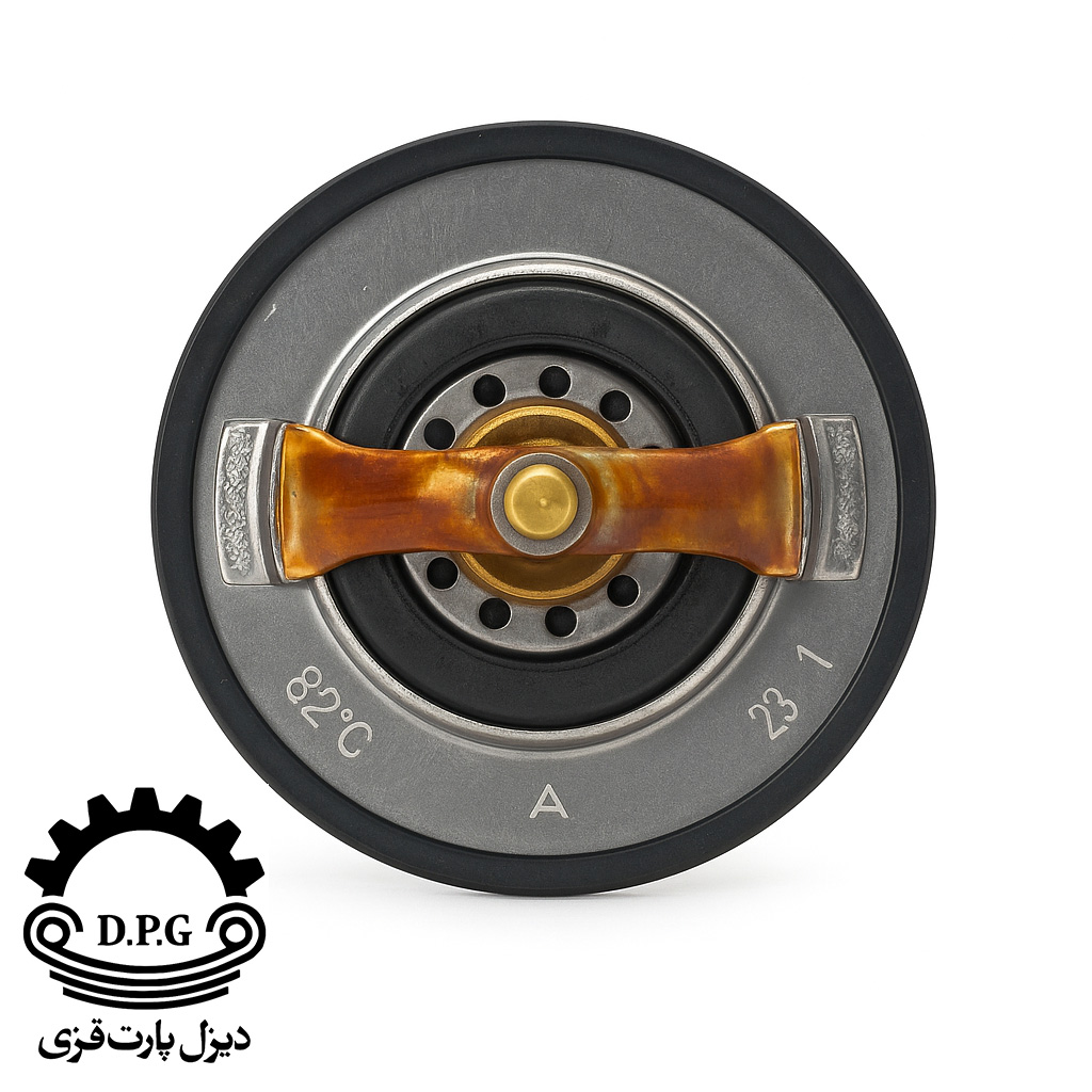 ترموستات ایسوزو اصلی 82 درجه مدل 8-97500790-3 مناسب کامیون ایسوزو NPR و NQR