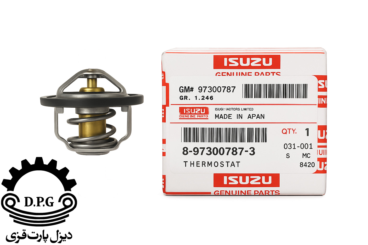 ترموستات ایسوزو اصلی 85 درجه | ISUZU Genuine Thermostat 8-97300787-3 مناسب کامیون ایسوزو 6 تن و 8 تن