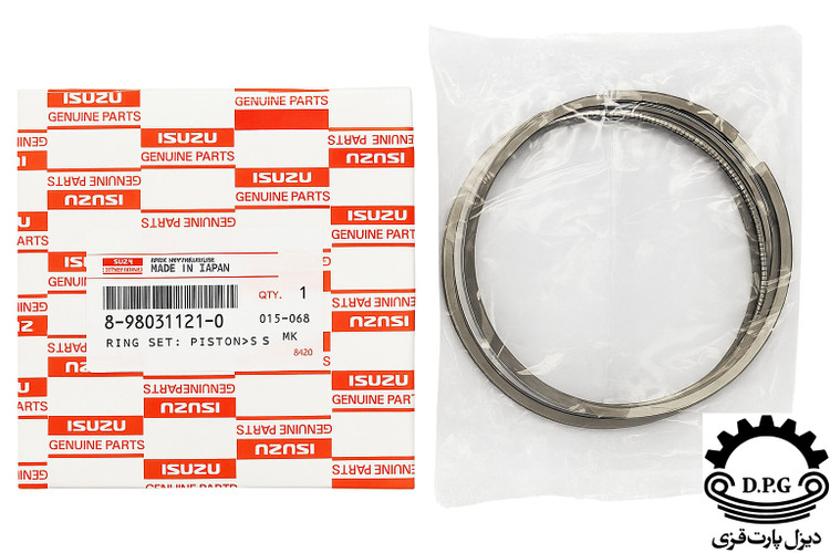 رینگ پیستون ایسوزو 6 تن اصلی 8-98031121-0 | ISUZU Genuine Piston Ring Set